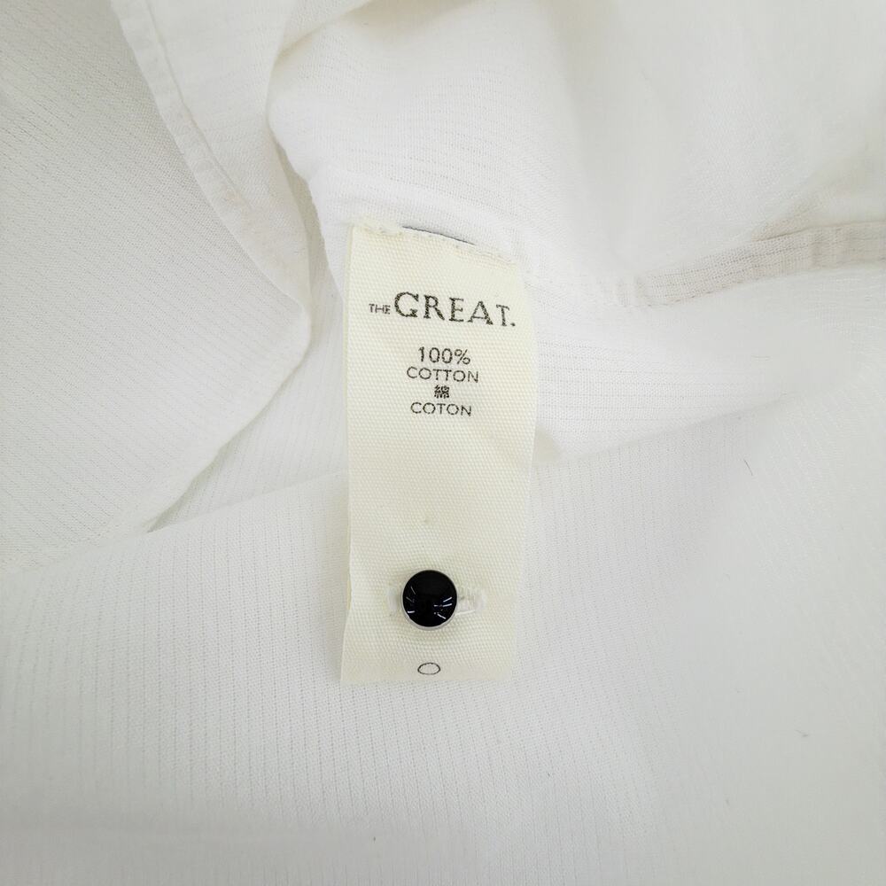 THE GREAT. The Classic Tux Top in White 1|S - Picture 10 of 13